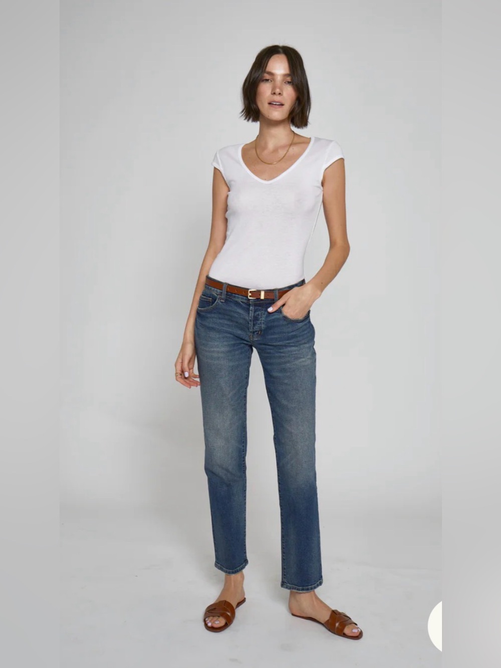Oliver Logan Chester Low Rise Jeans in Dark Aged Vintage SZ 28 NWT